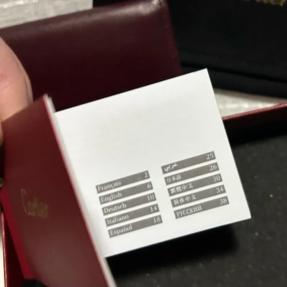 Cartier Leather Wallet - Burgundy